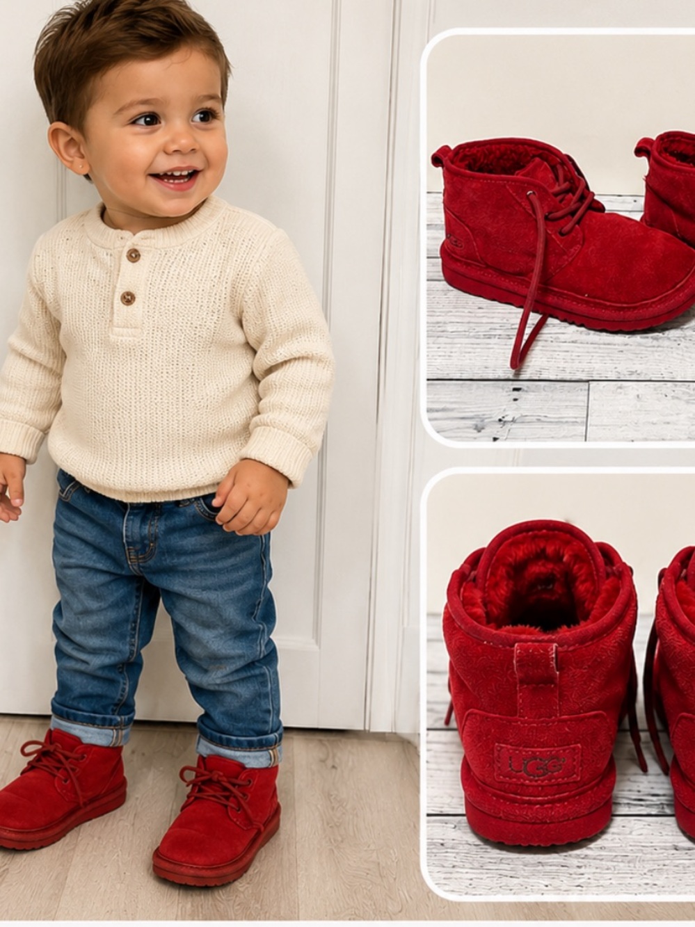 UGG Toddlers Neumel Boot Red Suede
Size: 2